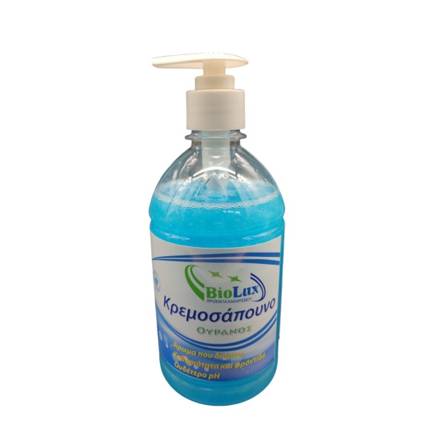 BioLux Κρεμοσάπουνο Ουρανός Αντλία 500 ml BioLux Κρεμοσάπουνο Ουρανός Αντλία 500 ml