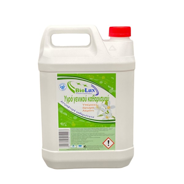 BioLux Γενικού Καθαρισμού Λεμόνι 4 Lt