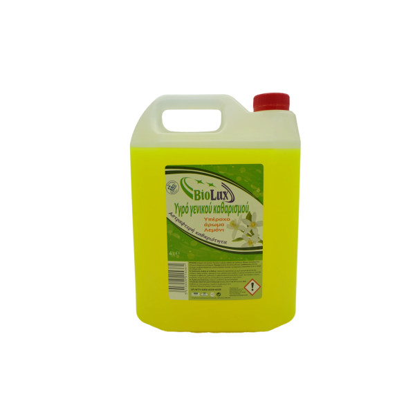 BioLux Γενικού Καθαρισμού Λεμόνι 4 Lt